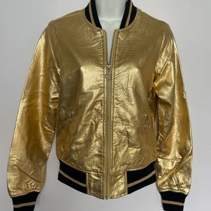 SALE! SALE! SALE!!! Ci Sono Gold Bomber Jacket-NEW WITHOUT TAGS!